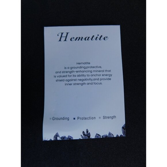 Hematite Stretch Bracelet Unisex Grounding Protection Strength Crystal Jewelry - Picture 4 of 12